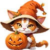 Котик с тыквой 2 шт.
